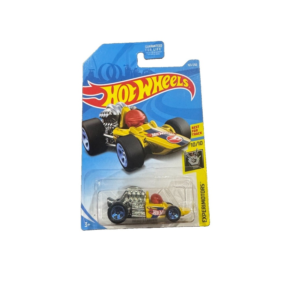 2019 Hot Wheels Head Starter Treasure Hunt Experimotors 10/10 FYF93 Yellow 1:64